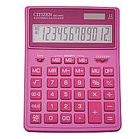 Калькулятор настольный Citizen, SDC-444XRPKE, 12-разрядный, 155x204x33мм, розовый