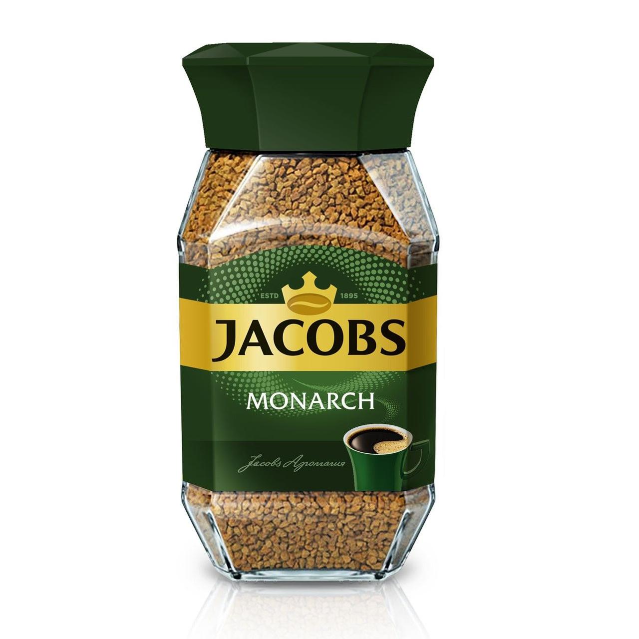 Кофе растворимый Jacobs Monarch, 95гр, стеклянная банка