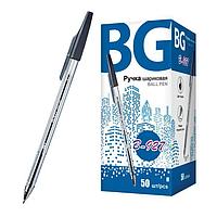 Ручка шариковая BG B-927, 0,7мм, чёрная, прозрачный корпус