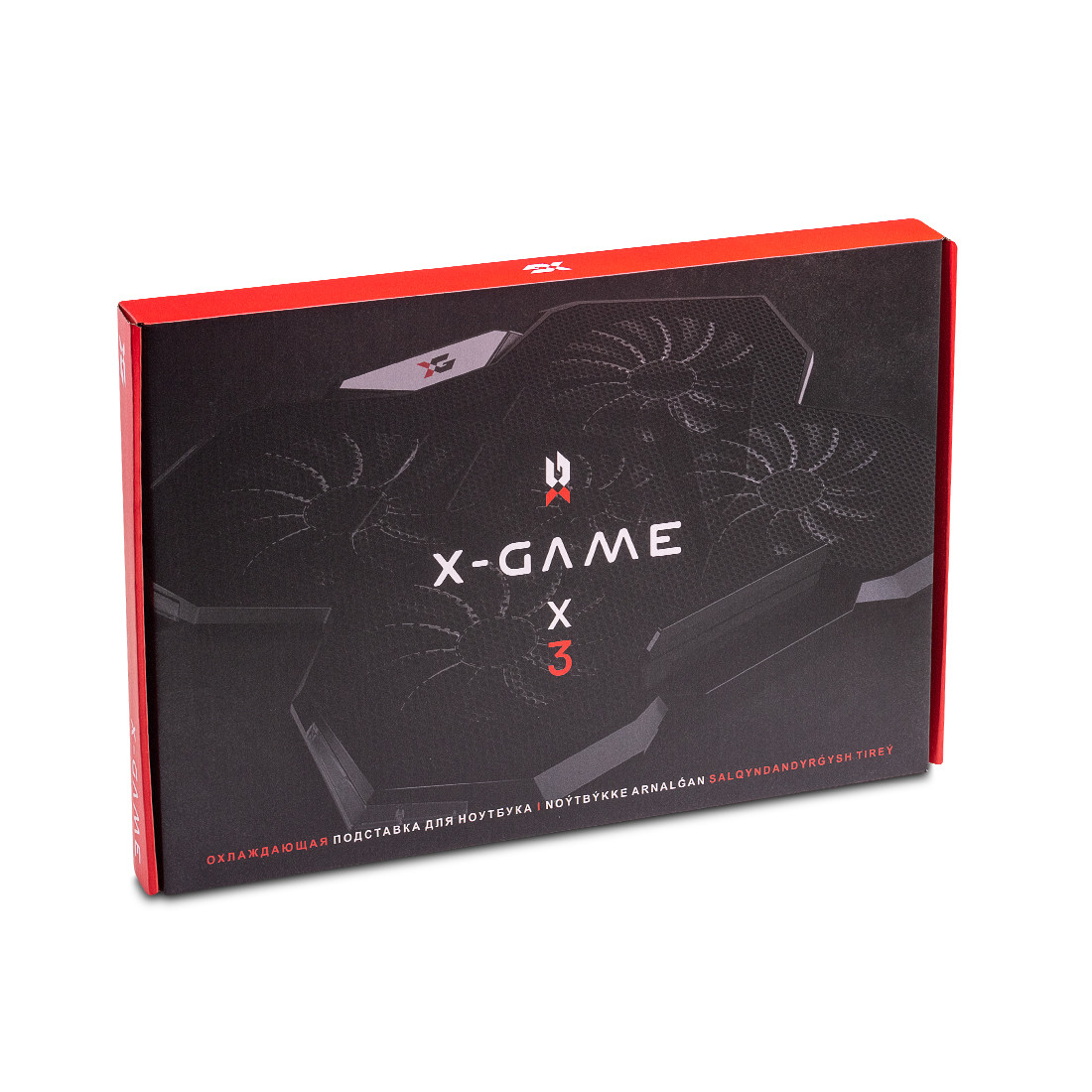 Охлаждающая подставка для ноутбука, X-Game, X3, 17", Вентилятор 4*12см/1*7см, 1300±10% - 2500RPM, USB 2.0*2, - фото 3 - id-p100164729