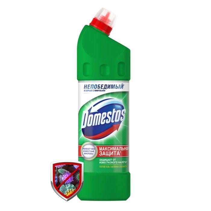 Жидкое средство для чистки сантехники Domestos, Хвойная свежесть, 500мл. - фото 1 - id-p100165761