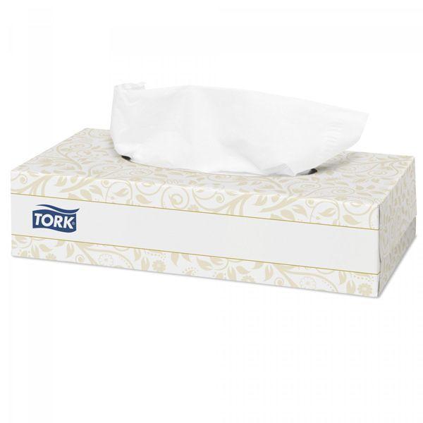 Бумажные салфетки Tork Premium для лица, мягкие, 2 слоя, белые, упакованы по 100шт - фото 1 - id-p100165779