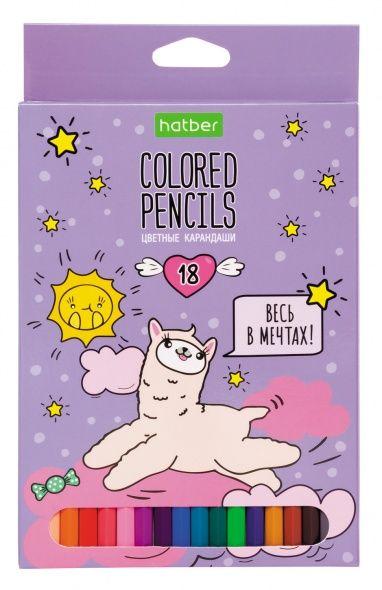 Карандаши Hatber Eco, 18 цветов, серия Мечтатели, в картонной упаковке - фото 1 - id-p100164789