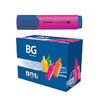 Текстовыделитель BG Comfort, 1-5мм, скошенный наконечник, водная основа, розовый