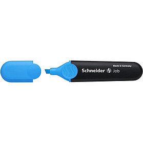 Текстовыделитель Schneider Job, 1-5мм, скошенный наконечник, водная основа, синий