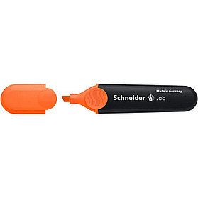 Текстовыделитель Schneider Job, 1-5мм, скошенный наконечник, водная основа, оранжевый