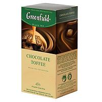 Чай чёрный Greenfield, серия Chocolate Toffee, 25 пакетиков по 2гр