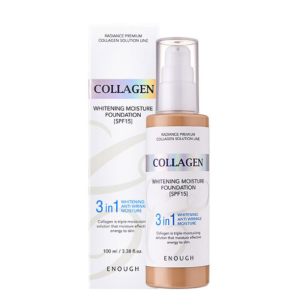 Enough Collagen Whitening Moisture Foundation SPF 15 Тональный крем 3 в 1 100 мл