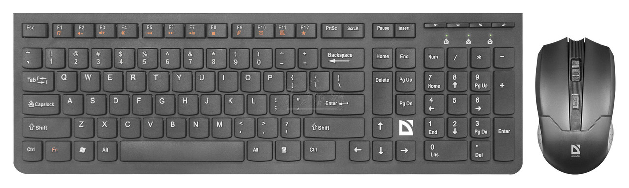 Комплект беспроводной клавиатура+мышь Defender Columbia C-775 RU,черный,мультимедиа - фото 1 - id-p100163888