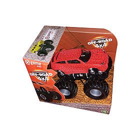 Инерционный внедорожник 12см, X Game kids, X7753, Серия OFF-ROAD, Открытая упаковка, Красный кузов, Цветная