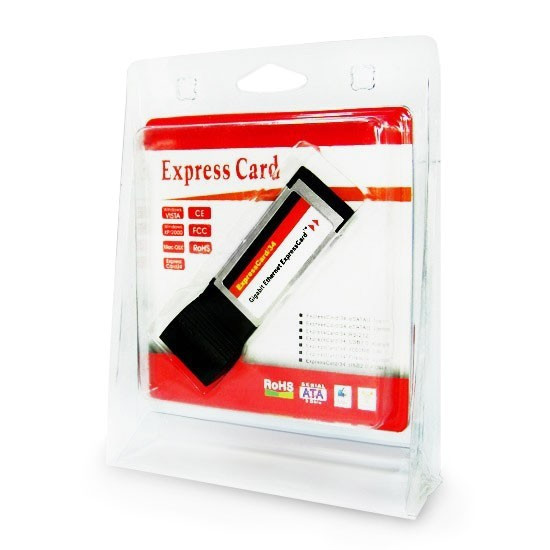 Адаптер, Express Card на Lan RJ-45, Скорость передачи данных 10/100/1000 Mбит/сек, Чипсет NEC, Для ноутбука - фото 3 - id-p100163933