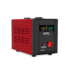 Стабилизатор (AVR), SVC, R-2000, 2000ВА/2000Вт, Диапазон работы AVR: 140-260В, Выходное напряжение: 220В