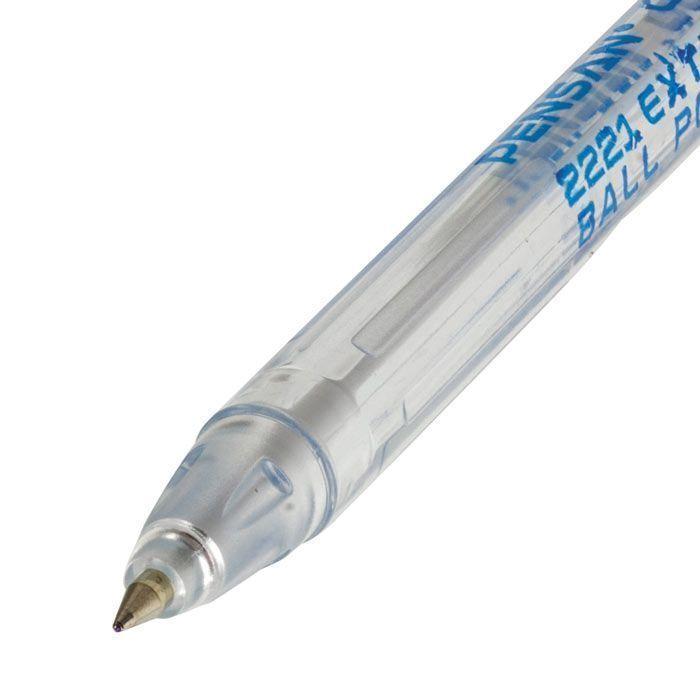 Ручка шариковая Pensan Global-21, 0,5мм, синяя, прозрачный корпус - фото 2 - id-p100165981