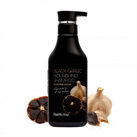 Farmstay Black Garlic Nourishing Shampoo Шампунь с черным чесноком 530 мл