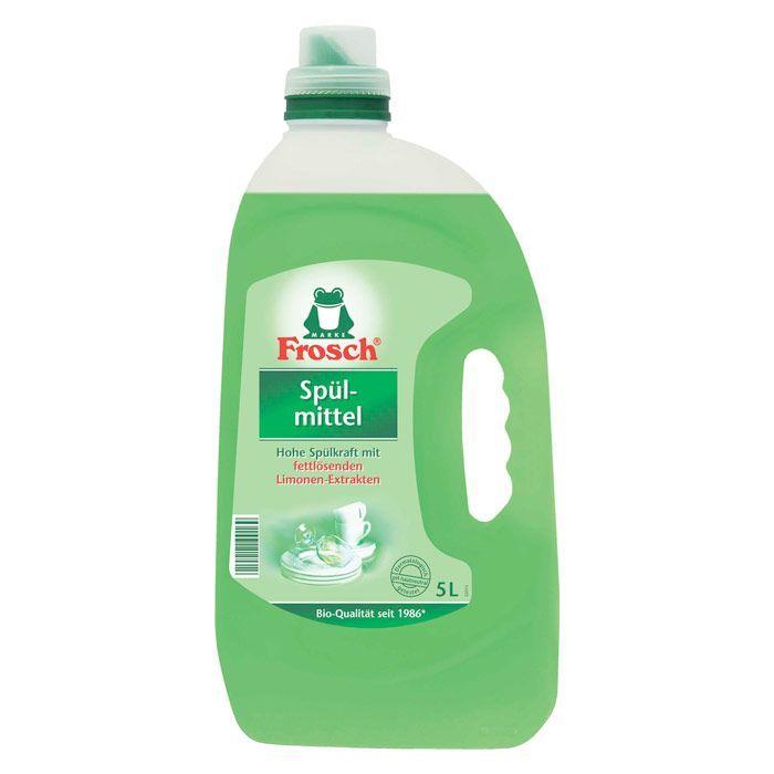 Жидкое средство для мытья посуды Frosch, Зелёный лимон, 5л. - фото 1 - id-p100165036