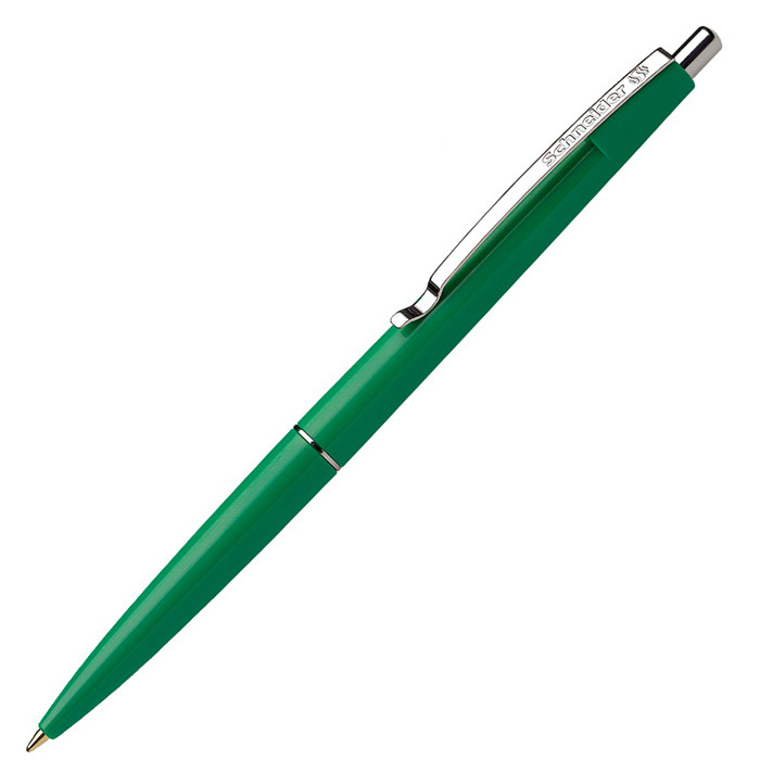 Ручка шариковая автоматическая Schneider K15, 1мм, синяя, корпус зелёный - фото 1 - id-p100165067