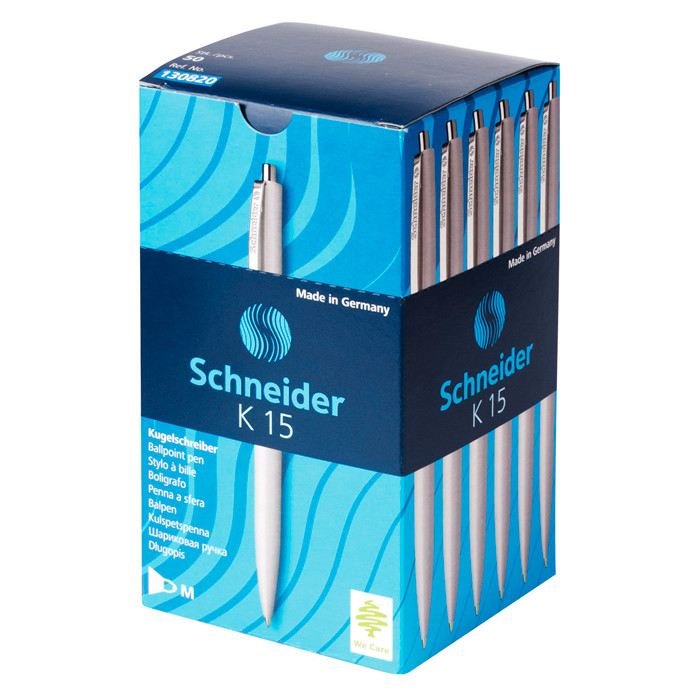 Ручка шариковая автоматическая Schneider K15, 1мм, синяя, корпус зелёный - фото 2 - id-p100165067