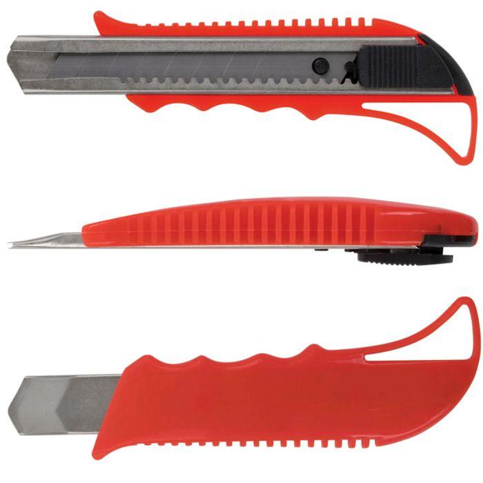 Нож канцелярский Staff, 18мм, нержавеющее лезвие, корпус ассорти, в пакете - фото 8 - id-p100165077