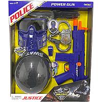 34390 Justice полицейский набор с каской и маской,7 деталей, 46*38см