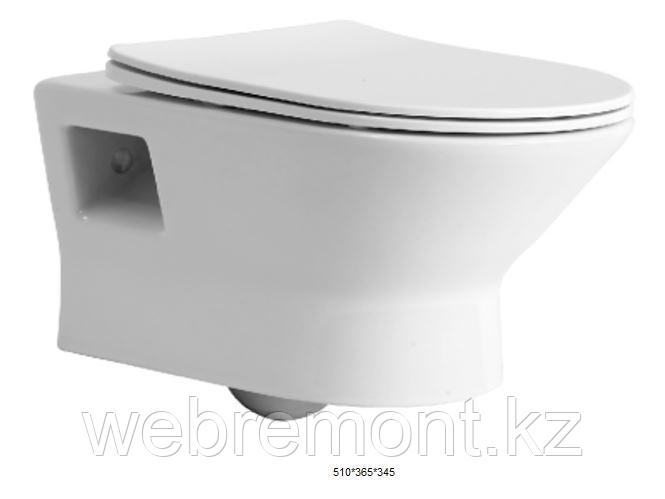 Armonia W Light Унитаз с сидением (Soft Close-SLIMSEAT) подвесной с Rimless (402407)