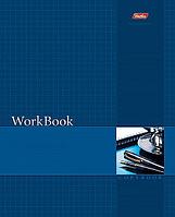 Тетрадь Hatber, 96л, А5, клетка, тиснение, сшито-клеено, серия WorkBook - Синяя