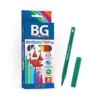 Фломастеры BG, 6 цветов, серия Castle, в картонной упаковке
