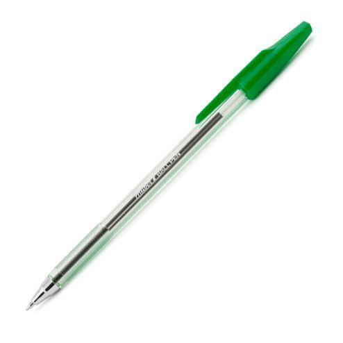 Ручка шариковая Hatber T-34, 0,7мм, зелёная, прозрачный корпус - фото 2 - id-p100171724