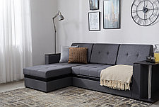 Угловой диван-кровать Атланта, серый, фото 2