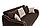 Диван-кровать Томас, коричневый, бежевый, фото 4