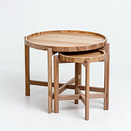 Кофейный столик, беленый дуб 65*52, фото 4