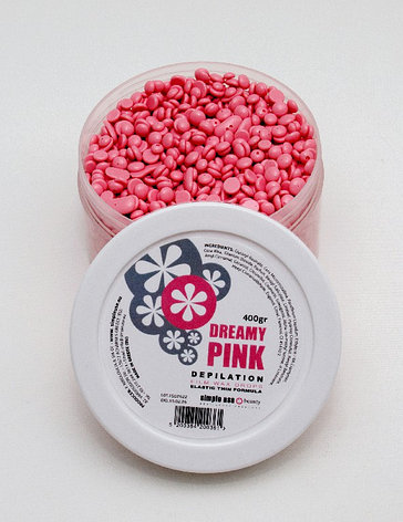 Горячий воск для депиляции  SIMPLE USE BEAUTY - Dreamy Pink, гранулы, банка, 400 гр, фото 2