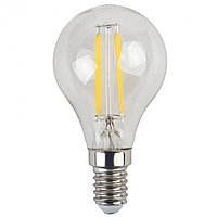 Лампа светодиодная филаментная ЭРА E14 7W 4000K прозрачная F-LED P45-7W-840-E14 Б0049891