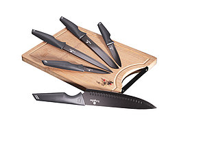 Набор ножей с доской Berlinger Haus Carbon Pro 6 предм. (BH-2831