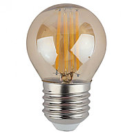 Лампа светодиодная филаментная ЭРА E27 9W 4000K золотая F-LED P45-9w-840-E27 gold Б0047031