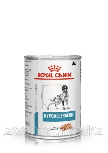 ROYAL CANIN HYPOALLERGENIC (паштет)для взрослых собак применяемый при пищевой аллергии 410гр - фото 1 - id-p100233683