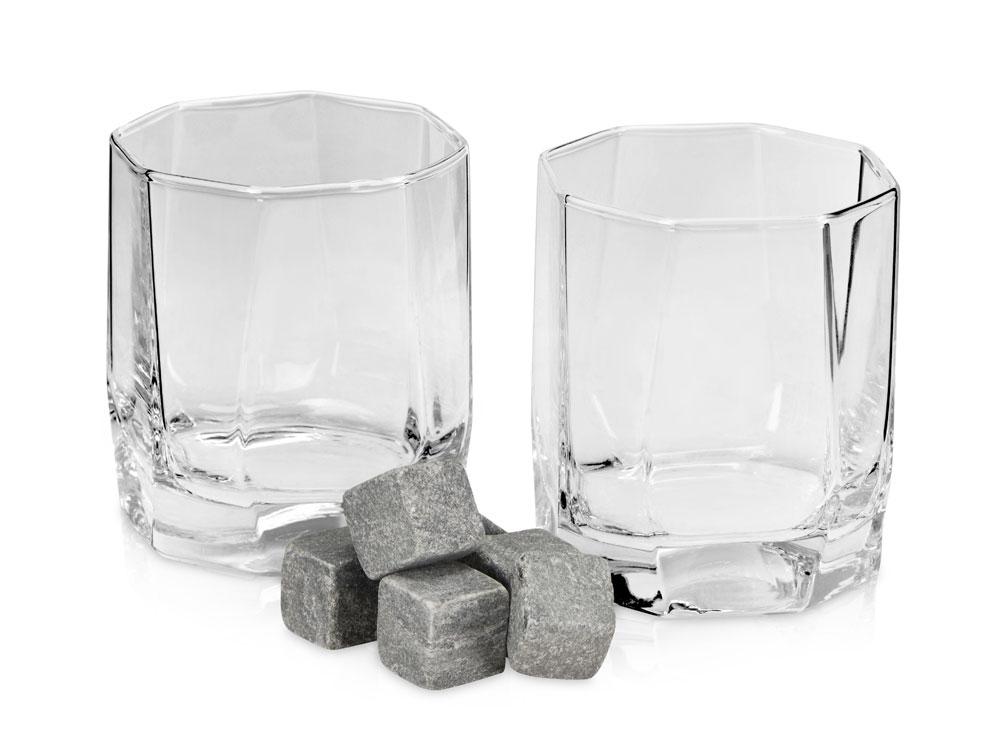 Набор для виски: 2 бокала, 6 камней, мешочек, коробка - фото 2 - id-p100235647