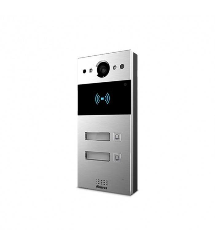 SIP- аудио/видео домофон со считывателем RFID-карт и NFC R20B On-wall (Two Buttons)