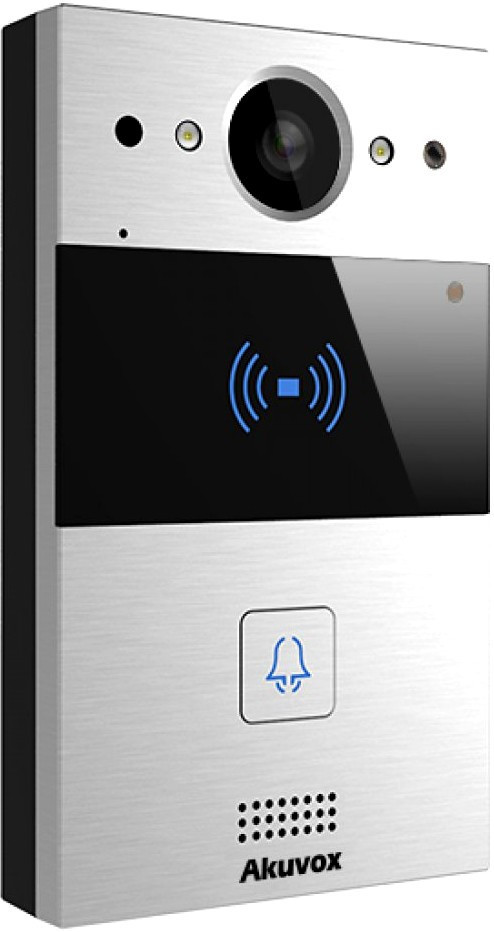 SIP- аудио/видео домофон со считывателем RFID-карт и NFC  R20A  In-Wall