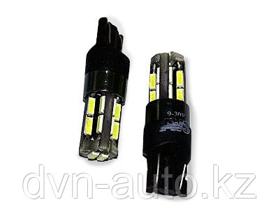 T10 T104 /белый/ (W2.1x9.5D) CANBUS 18SMD 4014 12-24V.блистер, 2 шт. - фото 1 - id-p100245386