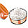 Ланч бокс для еды контейнер пищевой 2 секции 1,5л оранжевый, фото 4