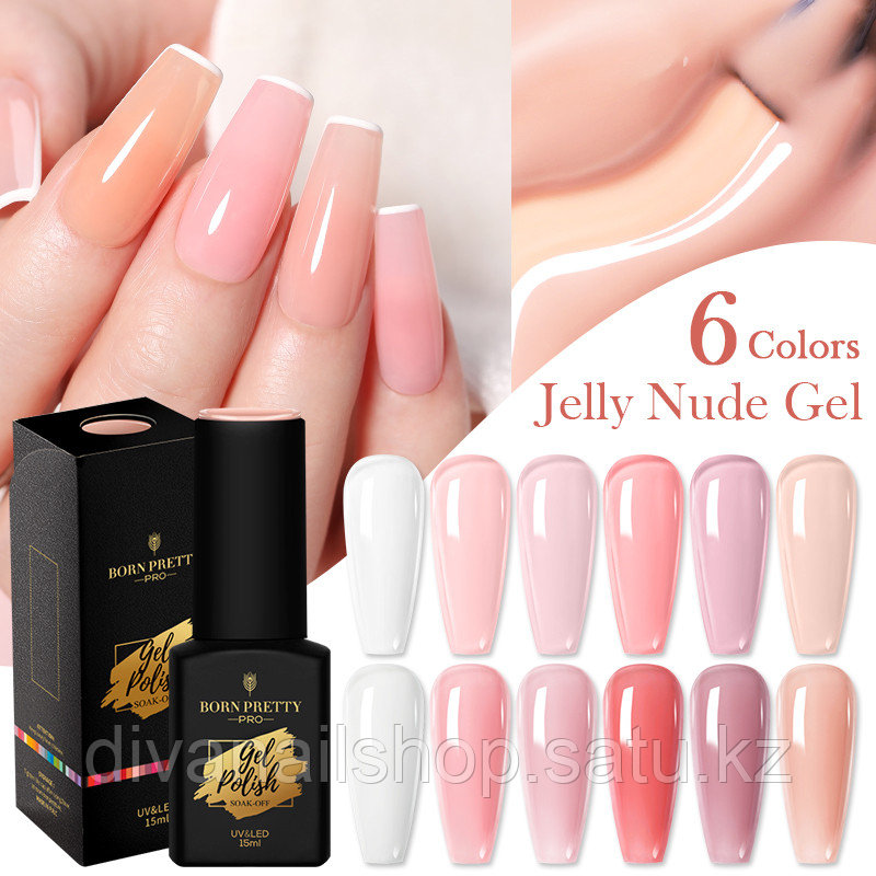 Гель лак Born Pretty - Nude Gel 6 - фото 2 - id-p100254996