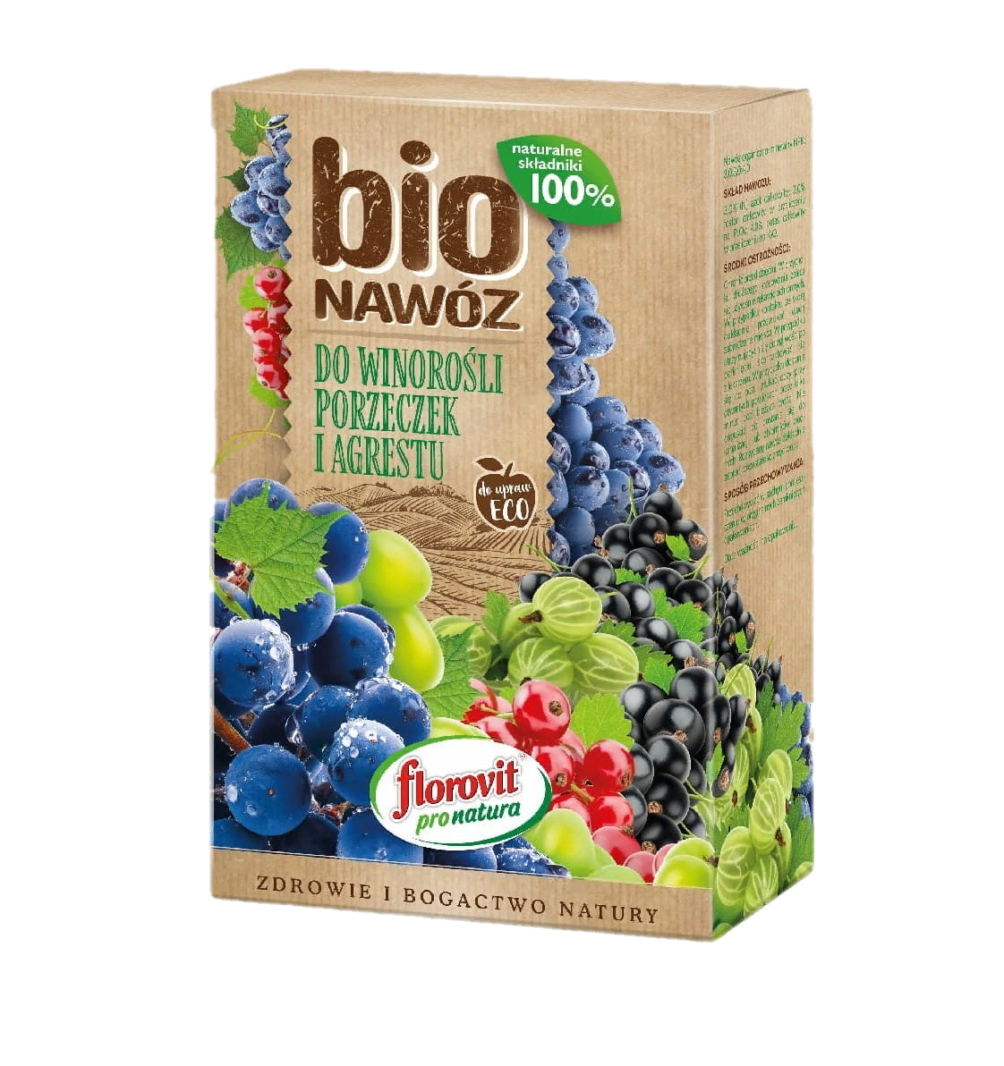 FLOROVIT Биоудобрение универсальное для винограда, смородины и крыжовника Pro Natura, 0,7кг