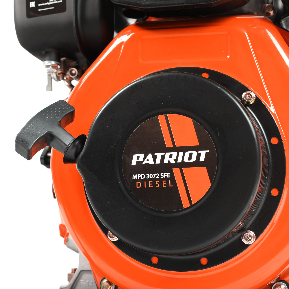 Мотопомпа дизельная Patriot MPD 3072 SFE 335101650 (5.7 л.с., 72000 л/ч, глубина 8 м, сильнозагрязненная вода) - фото 6 - id-p100256750