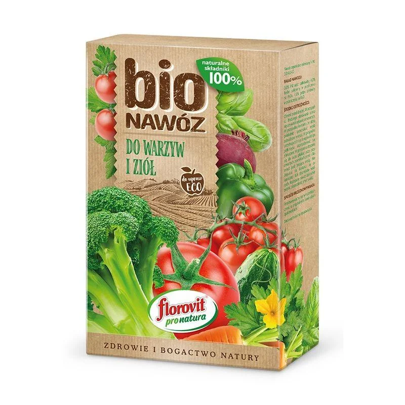 FLOROVIT Биоудобрение универсальное для овощей и трав Pro Natura, 0,7кг - фото 1 - id-p100257303