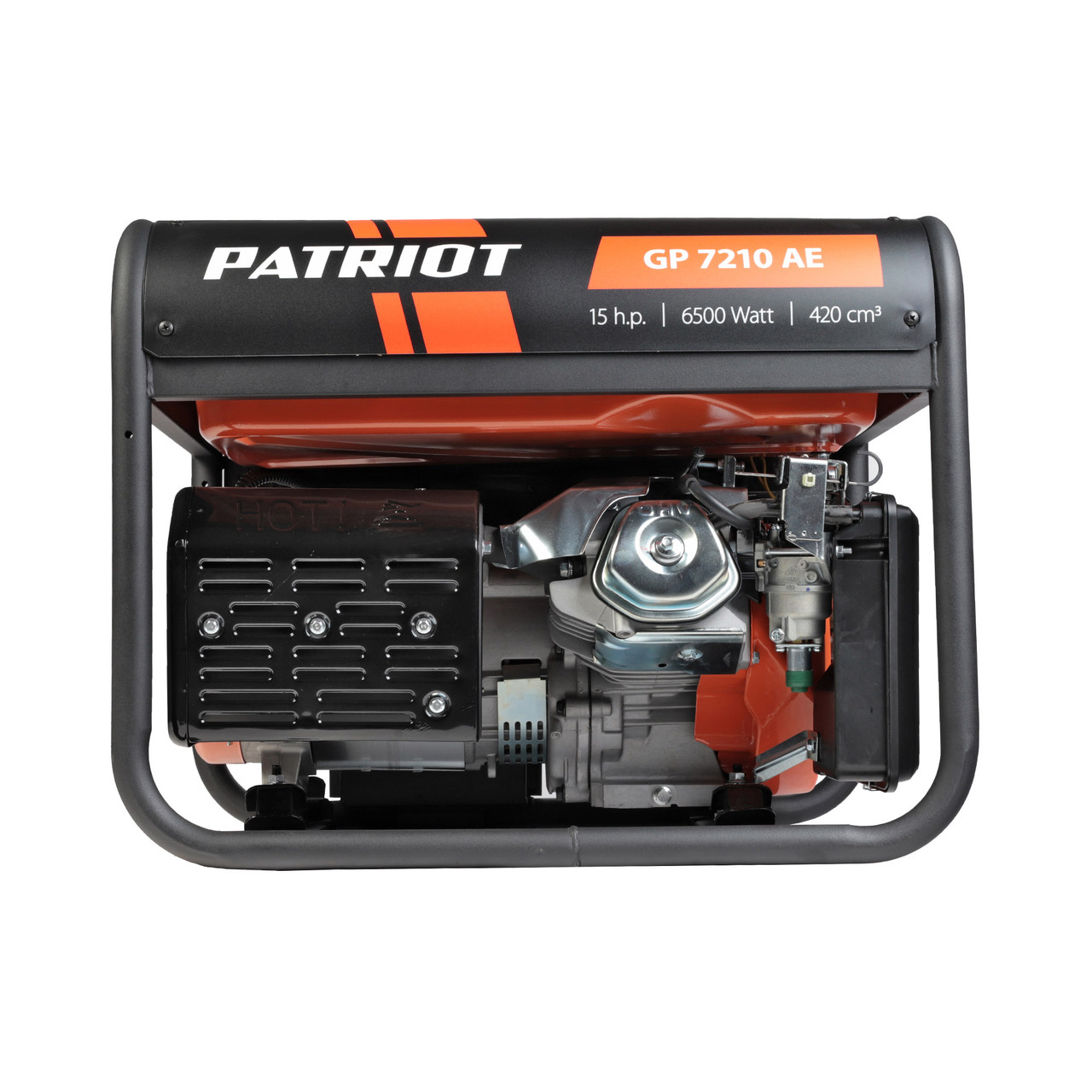 Бензиновый генератор PATRIOT GP 7210AE 474101590 (6.5 кВт, 220 В, ручной/электро, бак 25 л) - фото 5 - id-p100256926