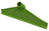 Скребок для жидкого навоза, без ручки, пластмассовый, 40 см, Ø 27мм, зеленый