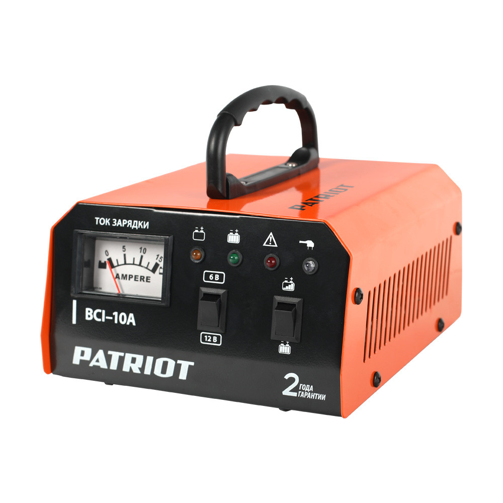 Зарядное устройство Patriot BCI-10 A (6/12В, 400Вт, 10А) (WET, AGM, GEL) - фото 1 - id-p100257017
