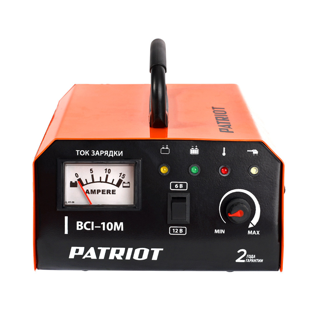 Зарядное устройство Patriot BCI-10 M 6/12В, 10А (WET, AGM, GEL) - фото 3 - id-p100257018