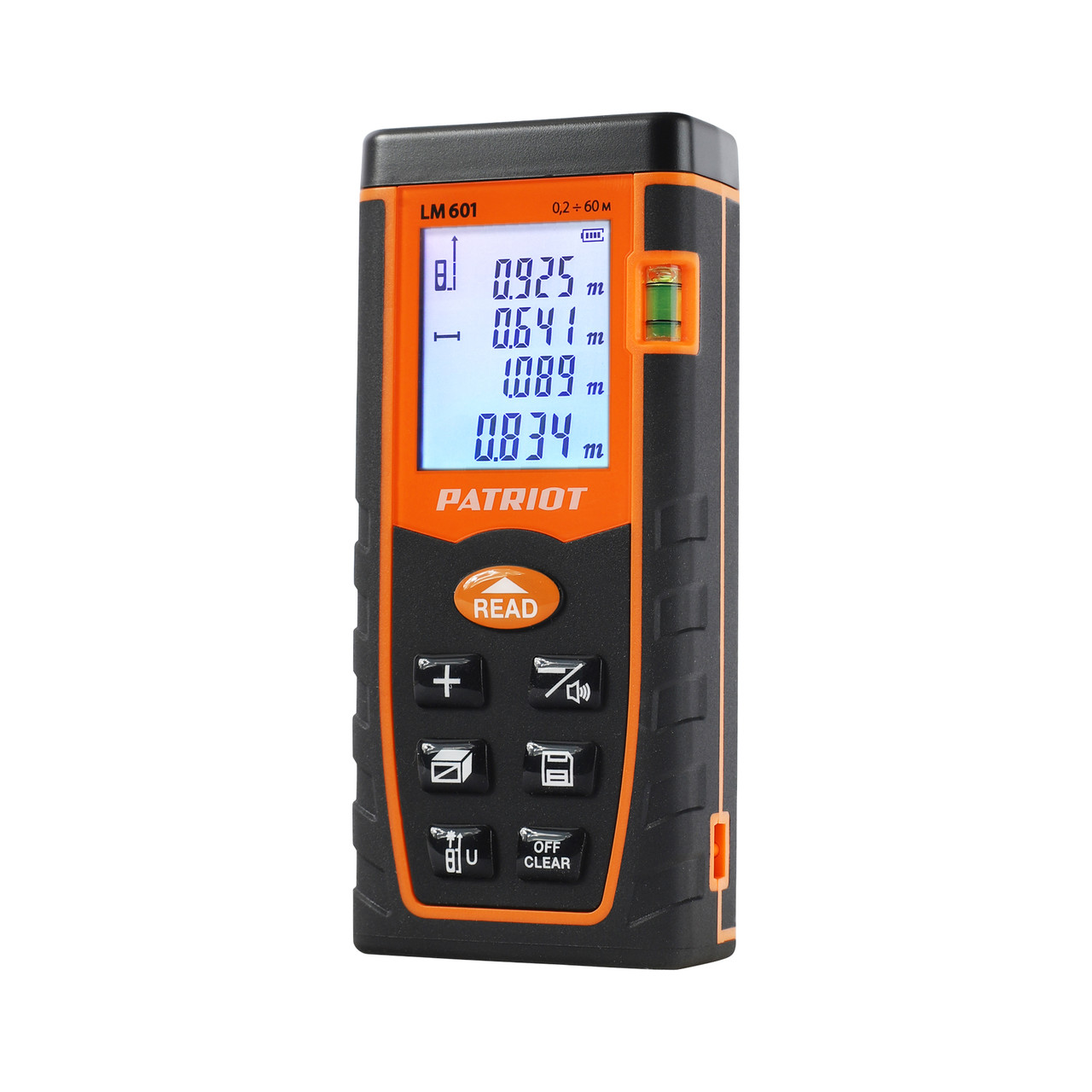 Дальномер лазерный Patriot LM 601 120201040 (60 м, ± 2 мм, IP 54)