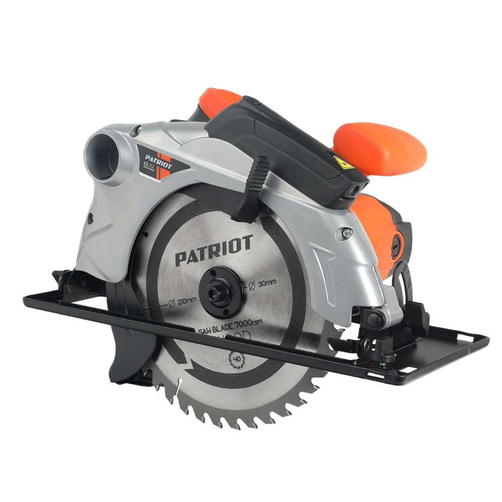 Пила циркулярная Patriot CS 212 190301650 (1800 Вт, 210x30 мм, картон)